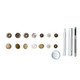 12mm S Spring Press Studs (100 Sets)